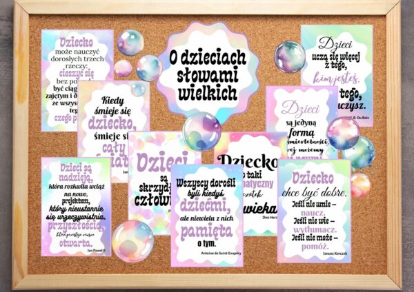 Gazetka szkolna Cytaty o dzieciach