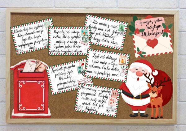 Gazetka motywacyjna I Ty możesz zostać świętym Mikołajem!