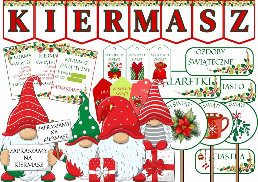 Dekoracja kiermaszowa Skrzaty