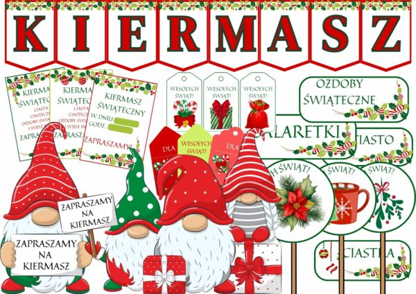 Dekoracja kiermaszowa Skrzaty