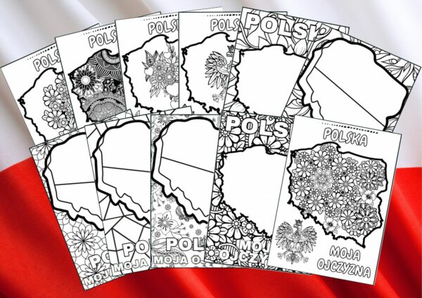 Majowe kolorowanki patriotyczne