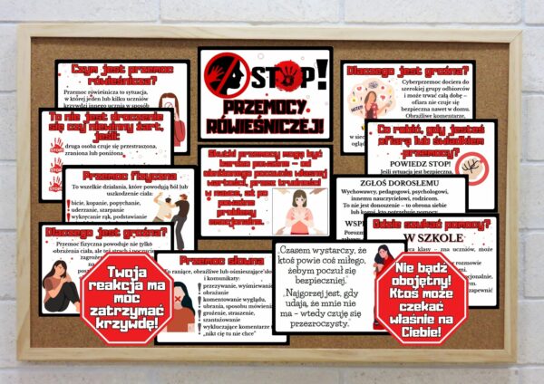 Gazetka profilaktyczna Stop przemocy rówieśniczej