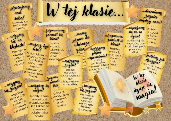 Gazetka szkolna W tej klasie dzieje się magia!