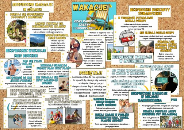 Gazetka profilaktyczna Wakacyjne zasady