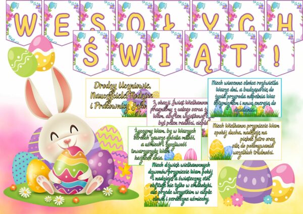 Gazetka szkolna Życzenia na Wielkanoc
