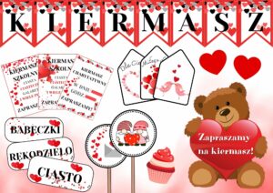 Dekoracja kiermaszowa Serduszka