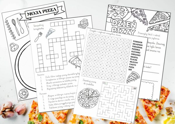 Karty pracy dla najmłodszych Dzień Pizzy
