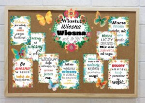 Gazetka dekoracyjna Wiosenne cytaty