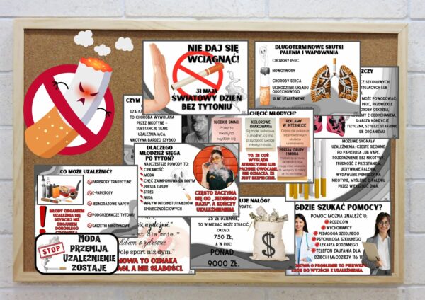 Gazetka profilaktyczna na Światowy Dzień Bez Tytoniu