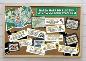 Gazetka motywacyjna Nasza droga do sukcesu w nowym roku szkolnym